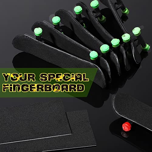 Tinlade 100 Pcs Fingerboard Grip Tape, 110x36mm No-Slip Foam Grip Tape for Finger Skateboards, Fingerboard Accessories for Finger Board Deck, Black