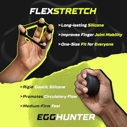 Grip-Kit 5 in 1 Hand Grip Strengthener Set Adjustable Forearm Exerciser, Resistance, Stress Ball, Therapy Equipment for Strength Training, Rehab, Flexibility Recovery Rock Climbing, Weightlifting, Wrist Power Workout