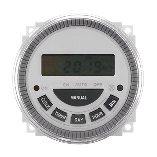 7 Day Programmable Timer Switch- Pool/Gate/Sprinklers/Lights- 120v Input - ET3 Substitute