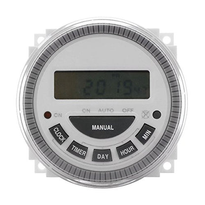 7 Day Programmable Timer Switch- Pool/Gate/Sprinklers/Lights- 120v Input - ET3 Substitute