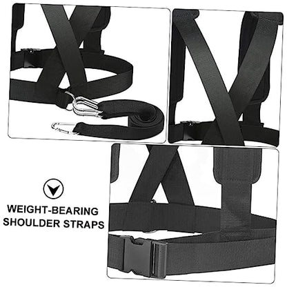2pcs Resistance Training Padded Shoulder Straps for Weight-bearing Sled Pulling and Strength Training Lightweight and Portable Design for Outdoor Workouts