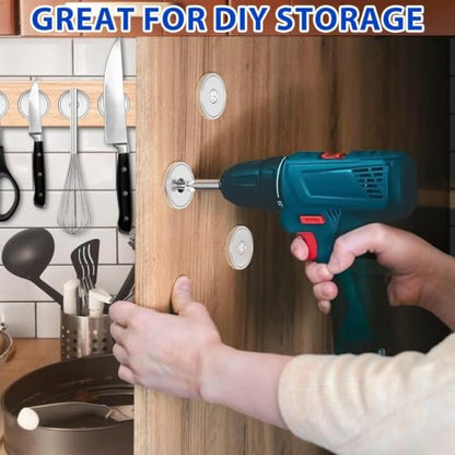 VNDUEEY 16 Pack 100LBS Magnets with Holes Strong Rare Earth Magnets Neodymium Cup Magnet with Stainless Screws for Wall Mounting Round Magnet for Holding Tools Kitchen Office Cabinet Door DIY Craft - size: 16 Pack 100LBS