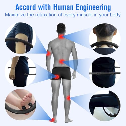 Trigger Point Massage Tool,Two Shapes Handheld Back and Neck Massager for Pain Relief,Muscle Release Tool Manual Massage Hook Back Neck Shoulder Massager Black - Gift for Women & Men - color: Black