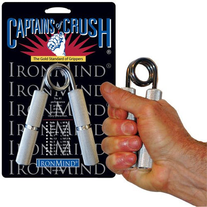 IronMind Two-Way Captains of Crush Grip Strengthener Set: CoC Point Five Gripper (c. 120 lb.) and Expand-Your-Hand Bands