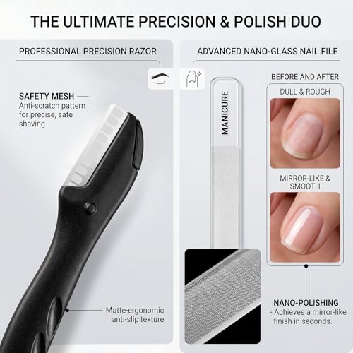 Manicure Kit for Men & Women 18pcs, Professional Manicure Pedicure Nail Clipper Set, Premium Nail Care Grooming Tools with Portable Travel Case (Black)