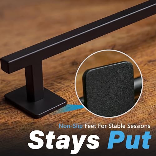 Fingerboard Rail,11" Metal Square Grind Rail for Finger Skateboards,Solid Steel Obstacle Weighted Base & Non-Slip Pads,Portable Desk Skatepark Accessory Tricks Grinds Slides,with 2 Fingerboards. - size: square