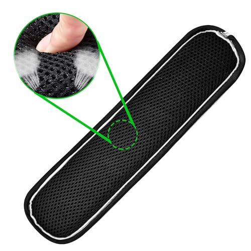 ZINZ Universal Shoulder Pad with Ultra Thick Cushion for Bag Luggage Bag Crossbody, Plus Long & Anti-Slip & Breathable,Black & White Stripes - color: Black & White Stripes