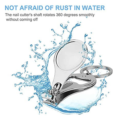 Pack of Wolves Metal Nail Clipper, Nail Cutter with File & Bottle Opener Keychain for Men Women, Portable Nail Tool for Travel Outdoor Daily Use