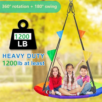 Heavy Duty Swing Hanger Stainless Steel 304 Antirust,1200 lb Capacity 360° Silent Rotation, Playground Porch Swing Set Indoor Outdoor, Patent Design - size: 3.5"