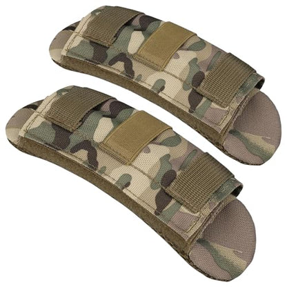 2 Pack Soft Breathable Shoulder Strap Pad guitar strap pad Tactical Vest Shoulder Pad,Mesh Pads with Tactical Gear - color: Camo