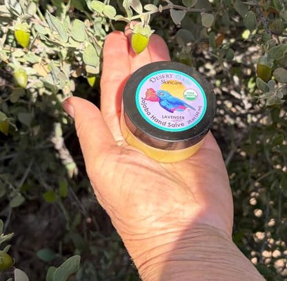 USDA Organic Lavender Jojoba Oil Hand Salve for Rich Conditioning (2 oz) | Over 50% Jojoba Oil with Beeswax & Avocado Oil – Rich Conditioning Balm for Dry Hands, Feet & Cuticles 60 g