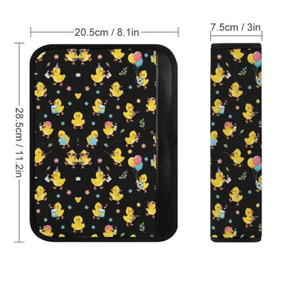 Universal Fit Seat Belt Shoulder Pad for Adult Use, Most Cars, 2 Pack Black Yellow Duck Harness Pads Strap Pressure Relief - color: Pattern 362