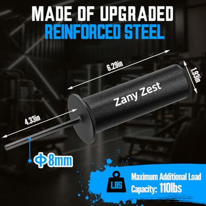 Reinforced Weight Stack Pin 132Lbs & 110Lbs Capacity – Fits Home/Commercial Gyms – Universal Gym Equipment Accessory for Weight Stacks, Smith Machines & Fitness Rigs - size: Dia:8mm Length:110mm