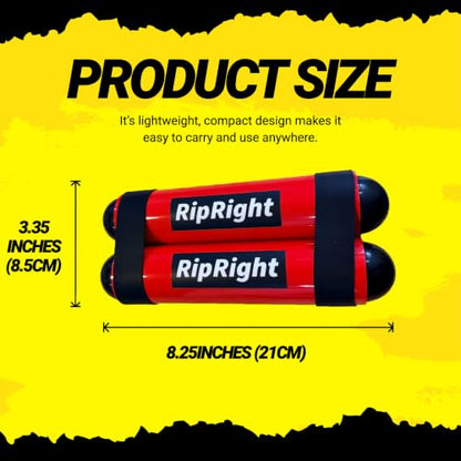Premium RipStick Pillz, Workout Equipment for Joint Rehab, Shoulder Strength, Resistance Training, and Muscle Building, with 6 Adjustable Resistance Bands - color: Red/Black