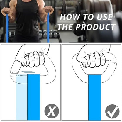 J Bryant Wooden Resistance Band Handles for Deadlifts and Strength Training – Ergonomic Grip for Loop Bands – Durable Handles for Home Gym Workouts