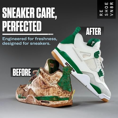 RESHOEVN8R Culture Shoe Cleaner Kit - Sneakers, Mesh, Canvas, Suede | Cleaning kit solution for sneakers, mesh, canvas, suede, knit & leather shoes, limited-edition collab set