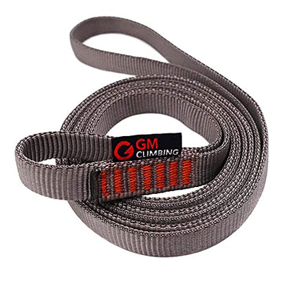GM CLIMBING 16mm Nylon Sling Runner 22kN / 4950lbf CE UIAA Certified - color: Gray, size: 60cm / 24inch | Single Unit