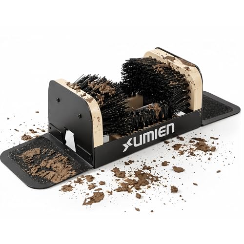 Boot Scraper Outdoor Shoe Brush with Flaps, for Mud, Dirt & Snow | Boot Scraper & Shoe Brush, Heavy-Duty Outdoor Use, for Mud, Dirt & Snow, Weather-Resistant, Durable Bristles, Freestanding - color: With Flaps, size: 1 Pack
