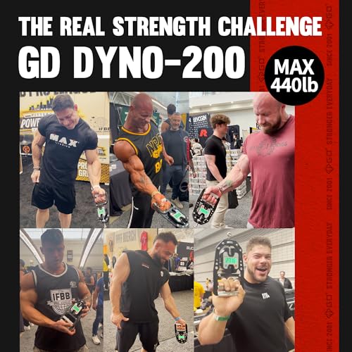GD DYNO-200 Grip strength tester Digital Hand Dynamometer 440 Lbs | 200kg Hand Strength Tester, Grip Strength Measure, Forearm Exerciser, Arm wrestling training equipment, Gripper strengthener