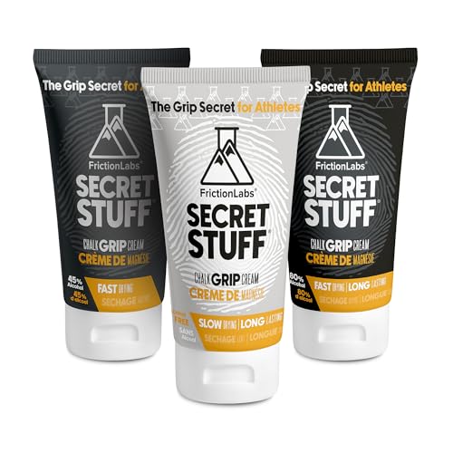 Friction Labs Secret Stuff Liquid Chalk 3-in-1 Bundle - Original, Alcohol Free and New Hygienic Formulas - Trusted by 100+ Pro Athletes in Weight Lifting, Rock Climbing, Gymnastics & More