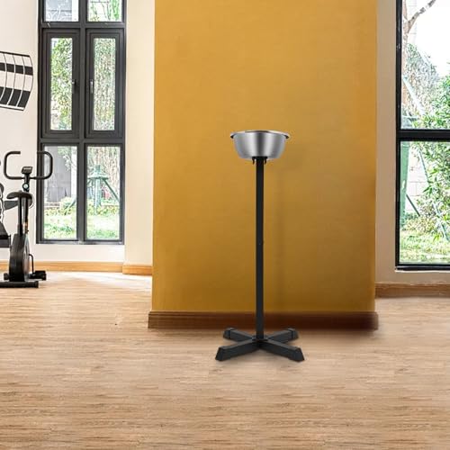 Portable Gym Chalk Stand, 21.6*21.6*42.3in Freestanding Holder with Bowl, Chalk Stand for Physical Education Teacher, Athlete, Gymnastics, Weight Lifting, Climbing Sports Supplies Accessories