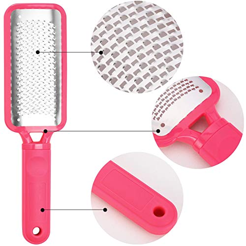 Colossal Foot File Foot Scrubber Pedicure Tools Professional Foot Rasp Grater Callus Remover Heal Scrapper for Cracked Skin - color: Pink