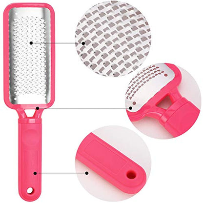 Colossal Foot File Foot Scrubber Pedicure Tools Professional Foot Rasp Grater Callus Remover Heal Scrapper for Cracked Skin - color: Pink