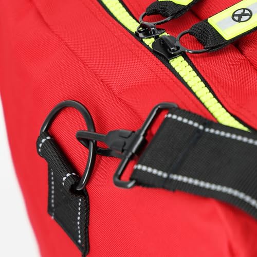 Lightning X Value Firefighter Turnout Gear Bag w/Maltese Cross - color: Red