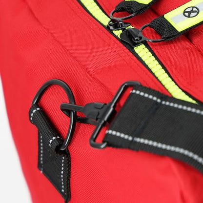 Lightning X Value Firefighter Turnout Gear Bag w/Maltese Cross - color: Red