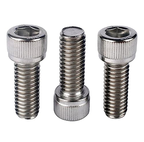 3/8-16 x 1-1/2" Allen Hex Socket Head Screw Bolt, 304 Stainless Steel 18-8, UNC Machine Full Thread, Pack of 10 - size: 3/8-16 x 1-1/2" (10 PCS)