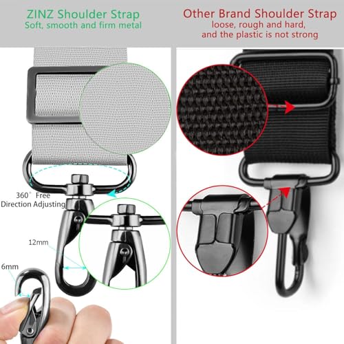 ZINZ Shoulder Strap Universal Bag Strap - 78" Ultra-Thick Padded with Dual Balanced Adjustable Buckles for Briefcase, Travel, Sports, Laptop, Crossbody Bag，Butterfly - color: Butterfly