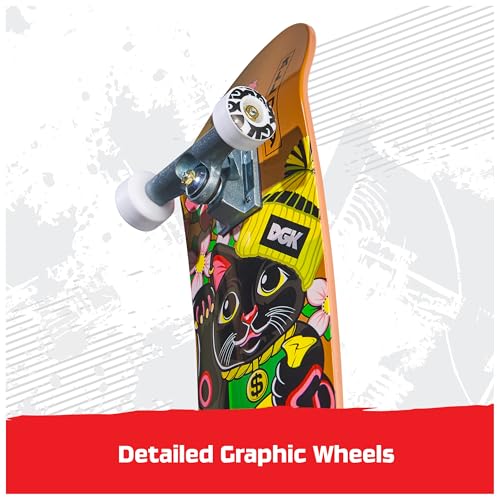 TECH DECK, DGK Handboard; Authentic Mini Skateboards, Kids Toys for Boys & Girls, Ages 6 and up (Hands Use Only) - style: DGK