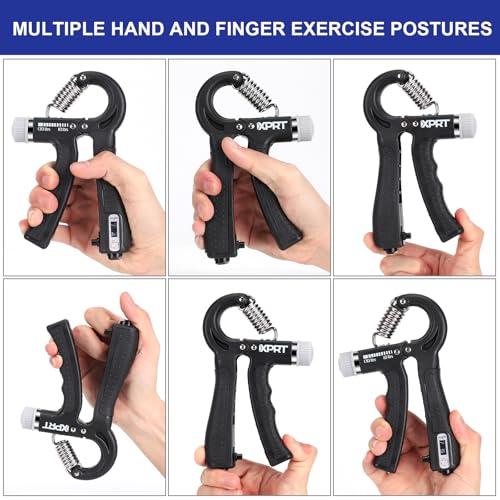 XPRT Fitness Hand Grip Strengthener [2 Pack] | Adjustable Resistance 10-130lb | Forearm Hand Exerciser for Athletes, Musicians, Rock Climbing & Rehabilitation | Premium Grip Strength Trainer - color: 2 Pack