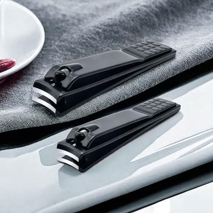 2 Pack Ultra-Sharp Heavy-Duty Nail Clipper Set - Professional Fingernail & Toenail Clippers for Men & Women