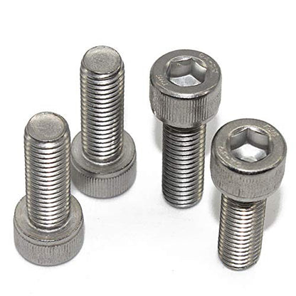 Fullerkreg M6-1.0 x 20MM Socket Head Cap Screws, Allen Socket Drive, Din 912, AISI 304 Stainless Steel (18-8), Full Thread, Bright Finish, Machine Thread, Quantity 20 - size: M6-1.0 x 20MM
