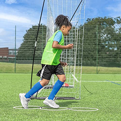 FORZA Agility Rings [12 Pack] | Speed & Agility Training Equipment for Athletes - Available in 10 Colors - color: Electric Blue