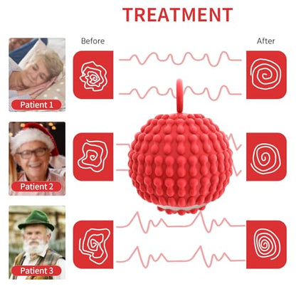 Physical Vibration Therapy Ball, Presents Gifts for Women | Rechargeable Vibrating Massage Ball 4-Speed Mode, Hand Therapy Balls, Relief Hand Tremors (Parkinson), Stress Relief