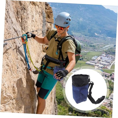 Toyvian Chalk Bag for Rock Climbing - Lifting Chalk Holder with Waist Belt Portable Design for Bouldering Gymnastics and Outdoor Activities Lightweight and Easy to Carry