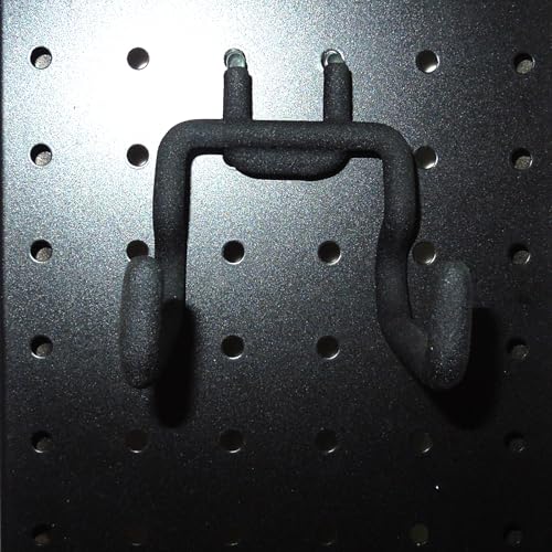 6 Pack Pegboard Hooks - Peg Board Tool Utility Hooks & Hangers Fit 1/4" Pegboards - Heavy Duty Metal Peg Board Shelving Hooks Wall Organizers and Storage for Garage Craft Workbench (S)