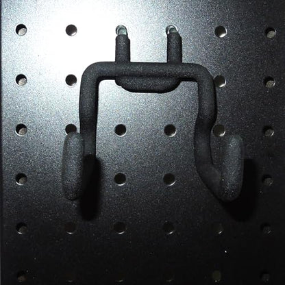 6 Pack Pegboard Hooks - Peg Board Tool Utility Hooks & Hangers Fit 1/4" Pegboards - Heavy Duty Metal Peg Board Shelving Hooks Wall Organizers and Storage for Garage Craft Workbench (S)