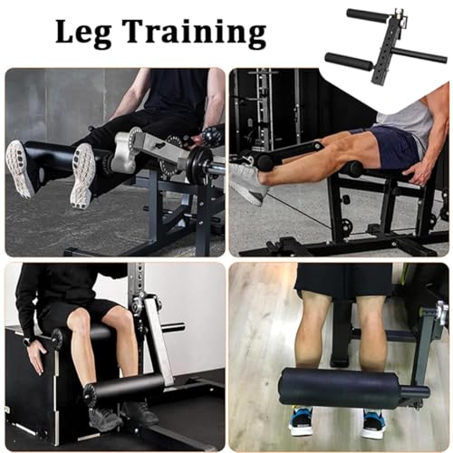 Seated Leg Extension, 8-Gear Adjustable for Muscle Training, Compatible with 2.5cm Barbell Plates - Fitness Equipment Attachment (1.6cm 5cm Diameter) - color: 1.6cm, size: 5cm diameter