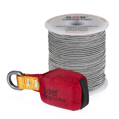 Throwing Bag with Throwing Line, Throwing Bag + 60m/197FT Throwing Line Set for Tree Climbing Tree Work Mountaineering - size: 350G