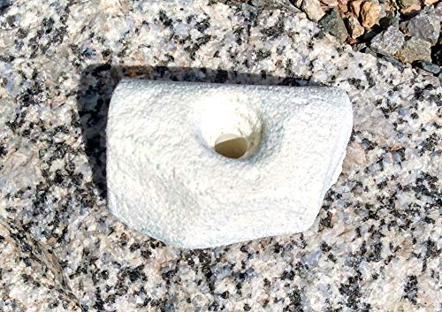 Single Handed Jug Polyurethane Bolt-On Rock Climbing Wall Hand Hold - color: White