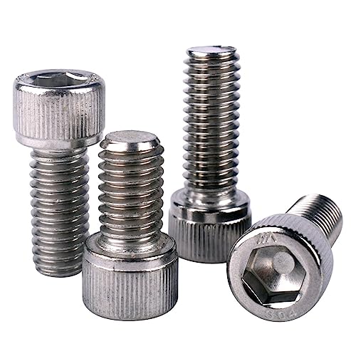 5/16-18 x 1" Allen Hex Socket Head Screw Bolt, 304 Stainless Steel 18-8, UNC Machine Full Thread, Pack of 15 - size: 5/16-18 x 1" (15 PCS)
