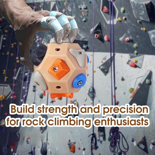 Handcrafted Boulder Blocks for Climbers 3D Rock Climbing Ball Build Strength and Precision Finger Training Tool for Rock Climbers