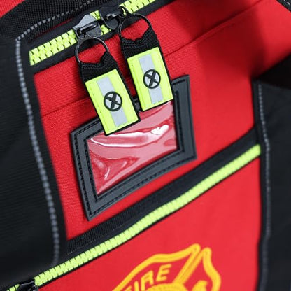 Lightning X Value Firefighter Turnout Gear Bag w/Maltese Cross - color: Red