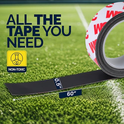 PRO-Grade Weighted Tungsten Tape for Pickleball Paddles, Tennis Rackets or Golf Clubs | Non-Toxic | 60inches - size: 1/2 Gram Per Inch