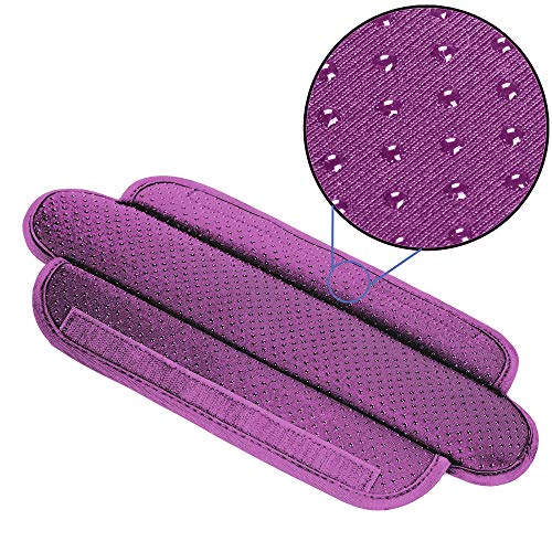 Ultra Thick & Breathable Universal Shoulder Pad Cushion for Bag - Long & Comfort - color: Purple