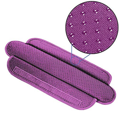 Ultra Thick & Breathable Universal Shoulder Pad Cushion for Bag - Long & Comfort - color: Purple