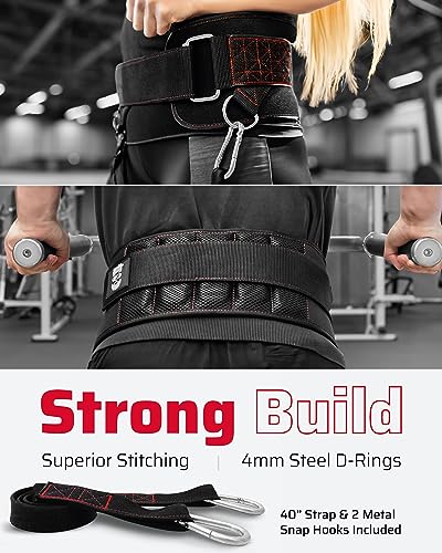 THEFITGUY Ultimate Dip Belt Bundle - Ultimate Dip Belt & Contoured Fit Dip Belt for Women | Secure Closure & Optimal Dip Position